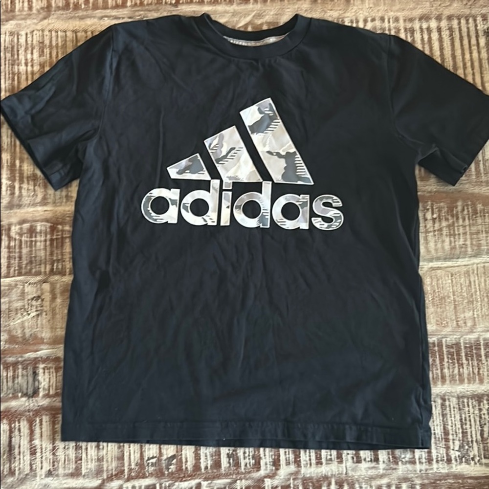 Boys adidas Camo Logo Tee